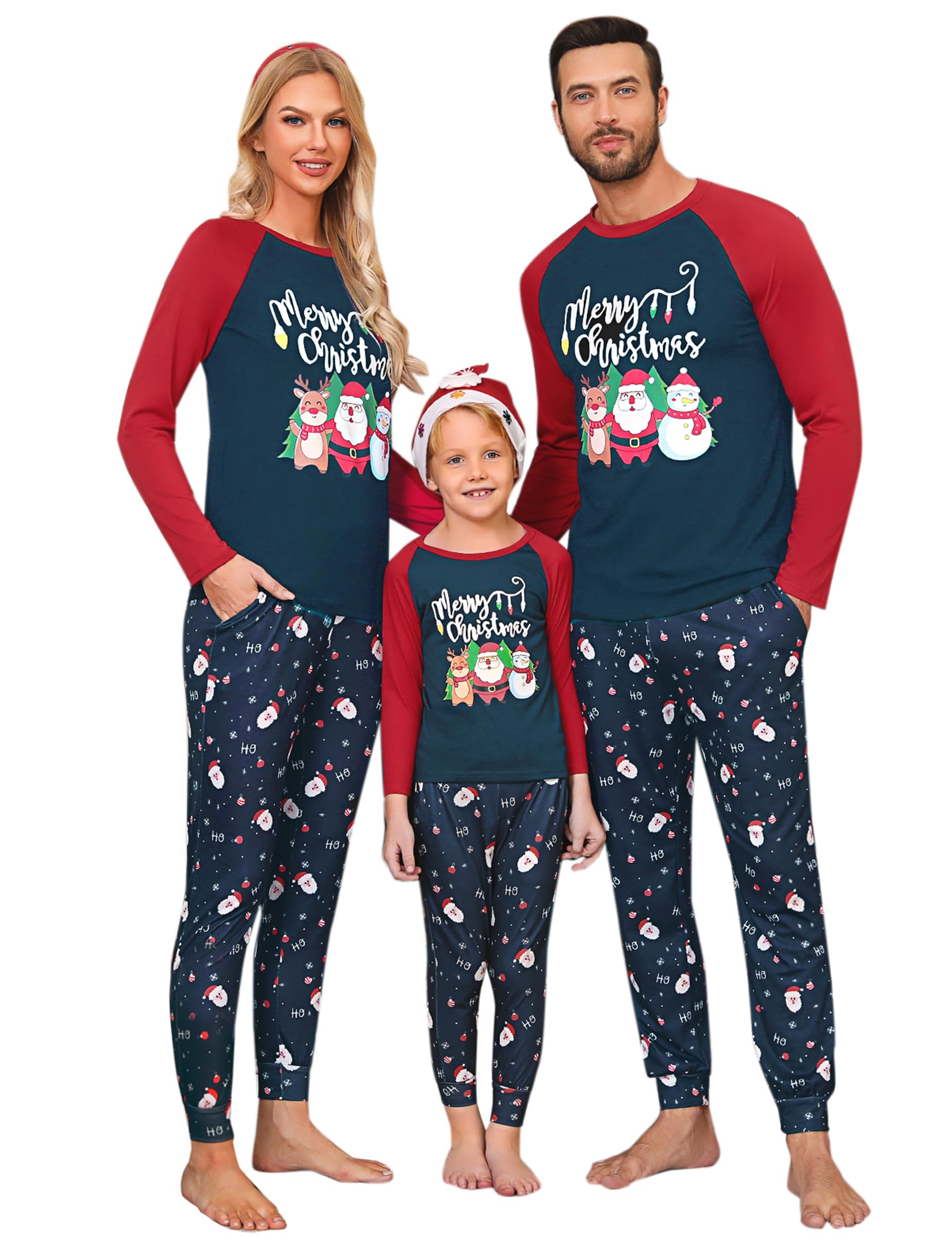 Marvmys Matching Christmas Pjs For Family Elf Pyjamas Christmas Matching Family Christmas Pyjamas Set Xmas Elf Printed Sleepwear Nightwear for Women Men Kids