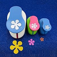 Vista 14 de Punchers de papel de 2 pulgadas, 1 pulgada y 5/8 pulgadas, 3 piezas, para álbumes de recortes, para manualidades (tulipán)