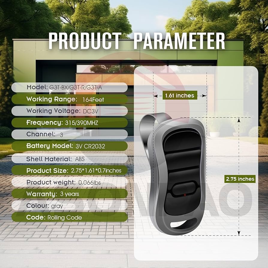 (未使用･未開封品)Genie 37218R Intellicode 3 つボタン リモコン 未使用・未開封品)Genie 37218R Intellicode 3 つボタン リモコン