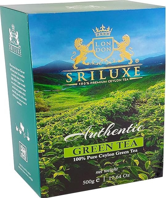 SRILUXE - Premium Quality Loose Leaf Ceylon Green Tea | 100% Natural Tea | Powerful ANTIOXIDANTS | Pure Green Tea Loose-Leaves