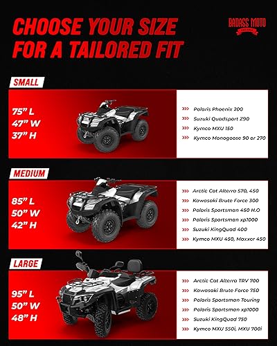 Miniatura 7 de Cubierta de protección para motocicleta de la marca Badass Motogear, con rayas reflectantes de seguridad nocturnas, escudos de calor, con