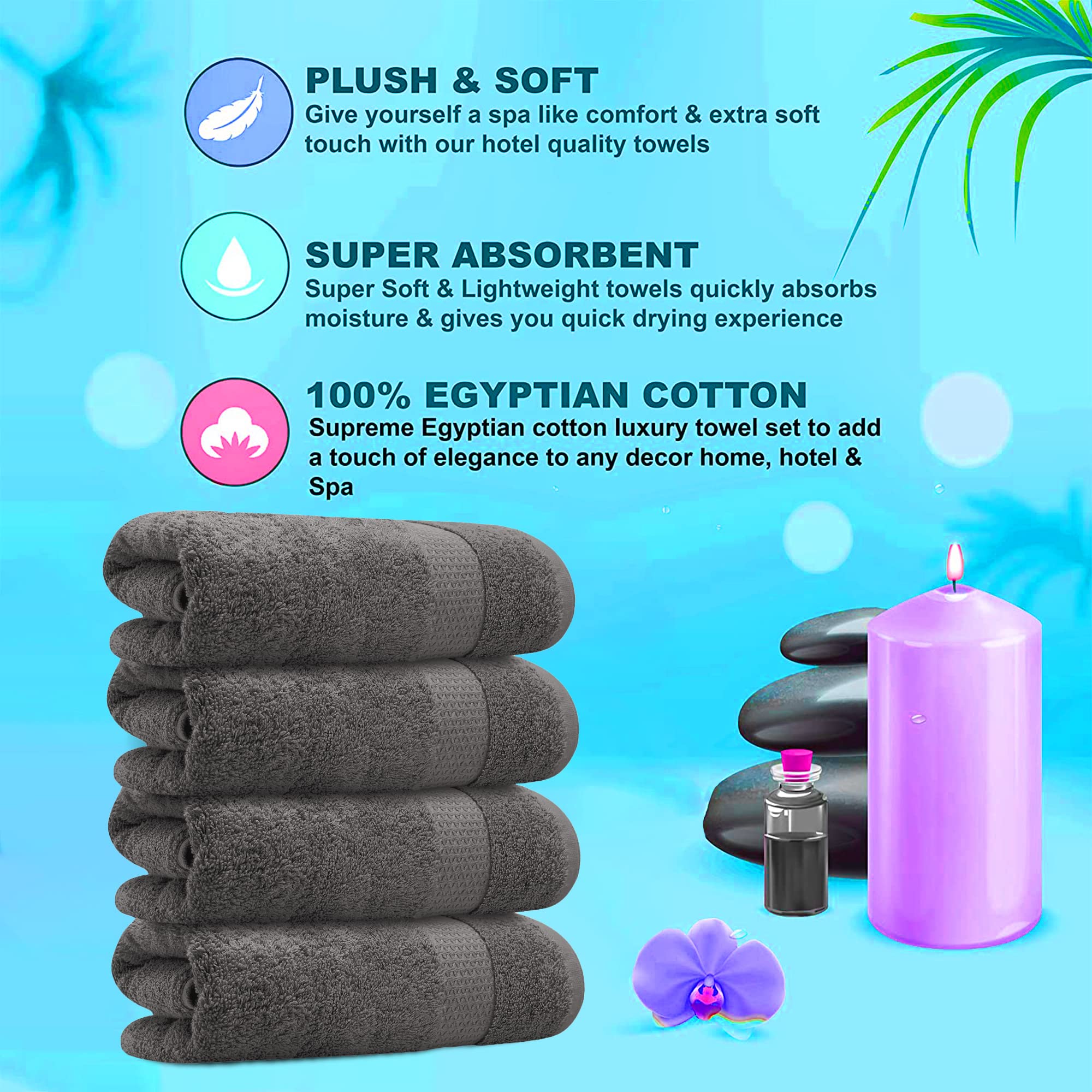 Towelogy® 2 Piece Hand Towel Set - Image 4