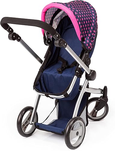 Miniatura 6 de Bayer Muñecas Mega Set de cochecito, fácilmente adaptable a la altura de su hijo, el cochecito es adecuado para muñecas de hasta 18", saco de dormir