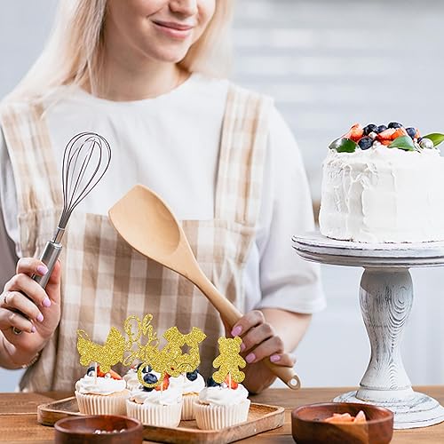 Miniatura 39 de 1 pieza de decoración de pastel Oh Baby Shower con purpurina para baby shower, bautismo, revelación de género de bebé, decoración de pastel