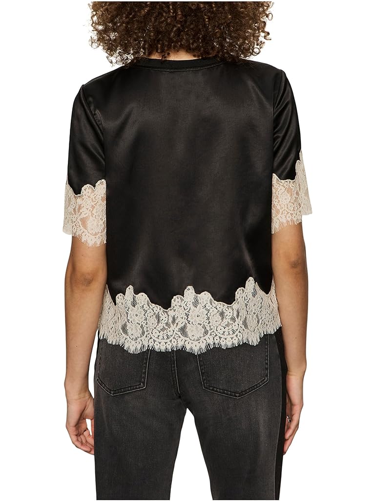 Black Sanctuary One Of A Kind Satin Lace Top