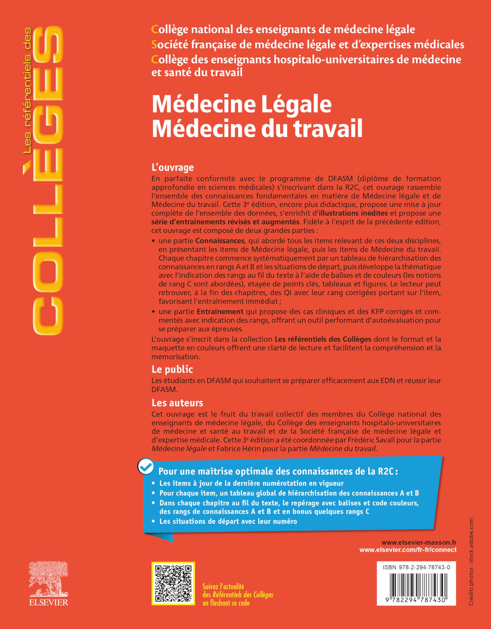 Médecine légale - Médecine du travail: Réussir ses EDN