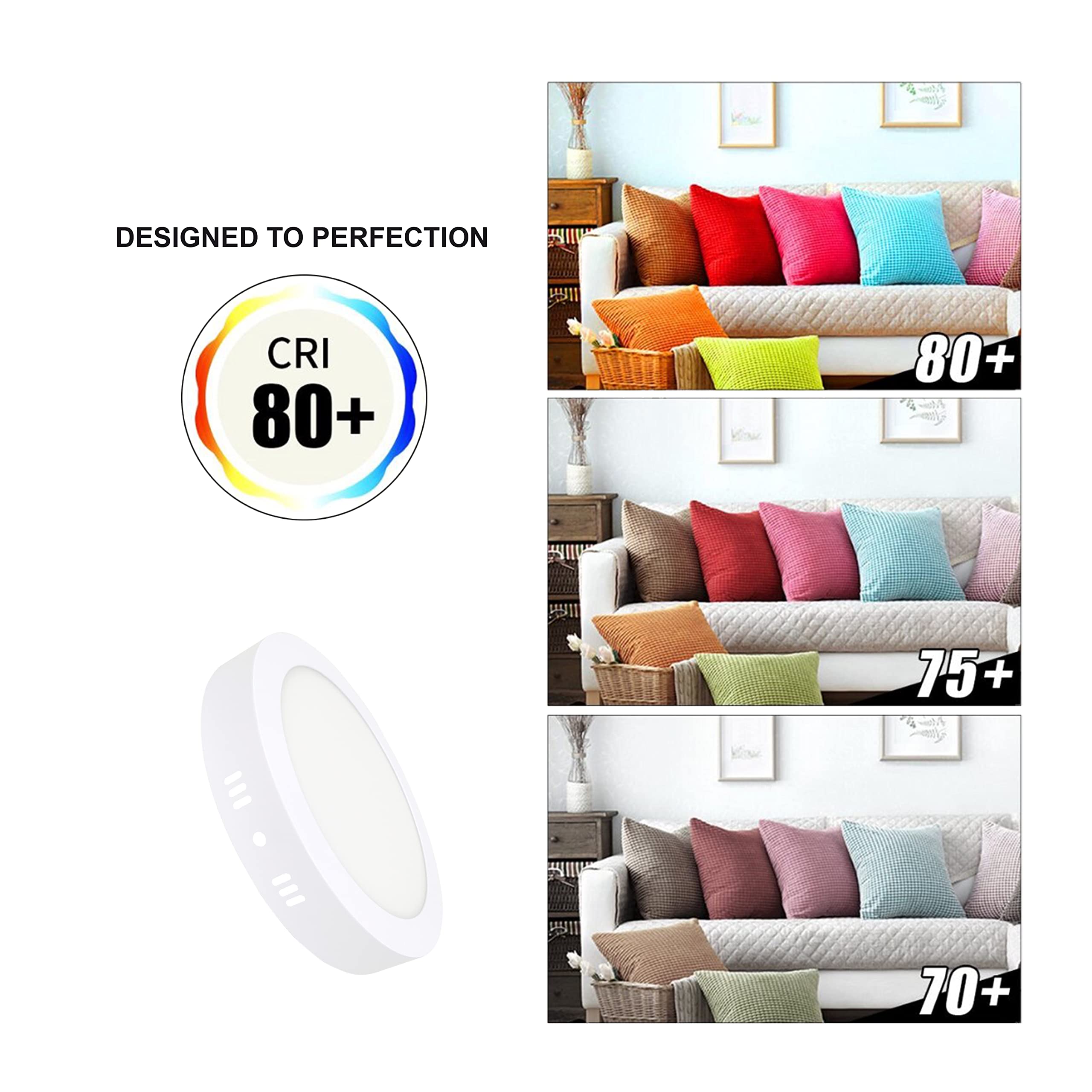 LED ATOMANT 5x Plafon LED Superficie 220mm 28W Color Luz Fria 2500lm | Color Blanco Frio 6500K