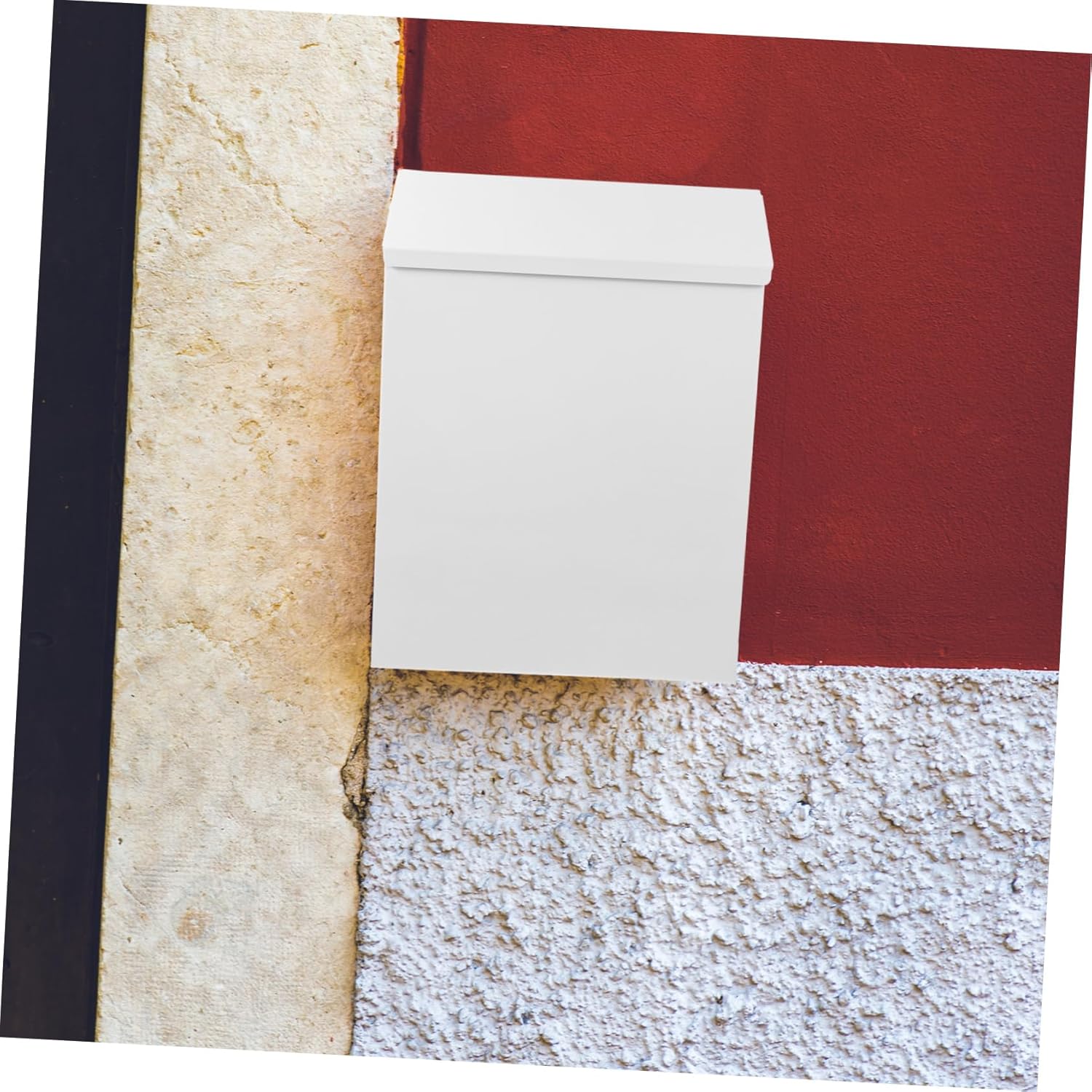 Outdoor Metal Mailbox Wall Mount Vintage Style Iron Letter Box Home Decorative