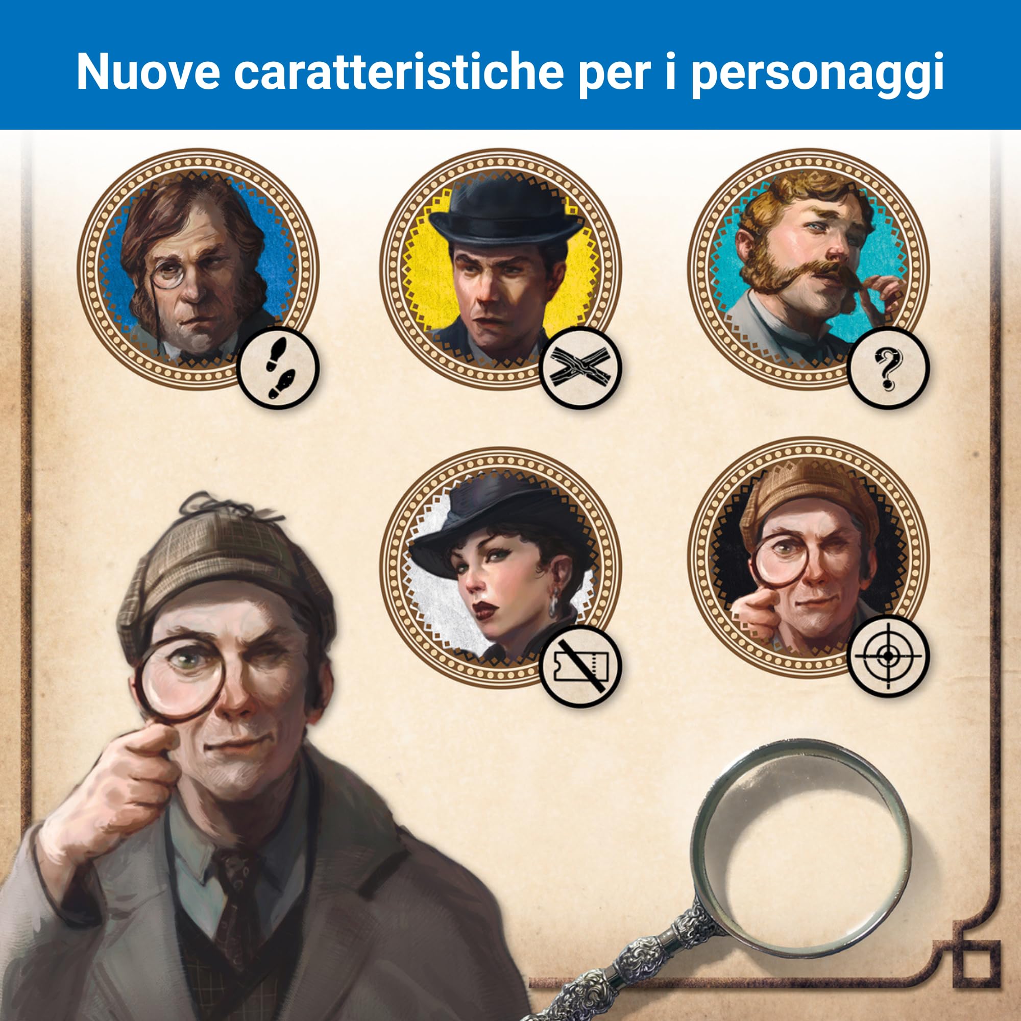 Ravensburger - Scotland Yard Sherlock, Gioco da tavolo 10+, 2-6 giocatori