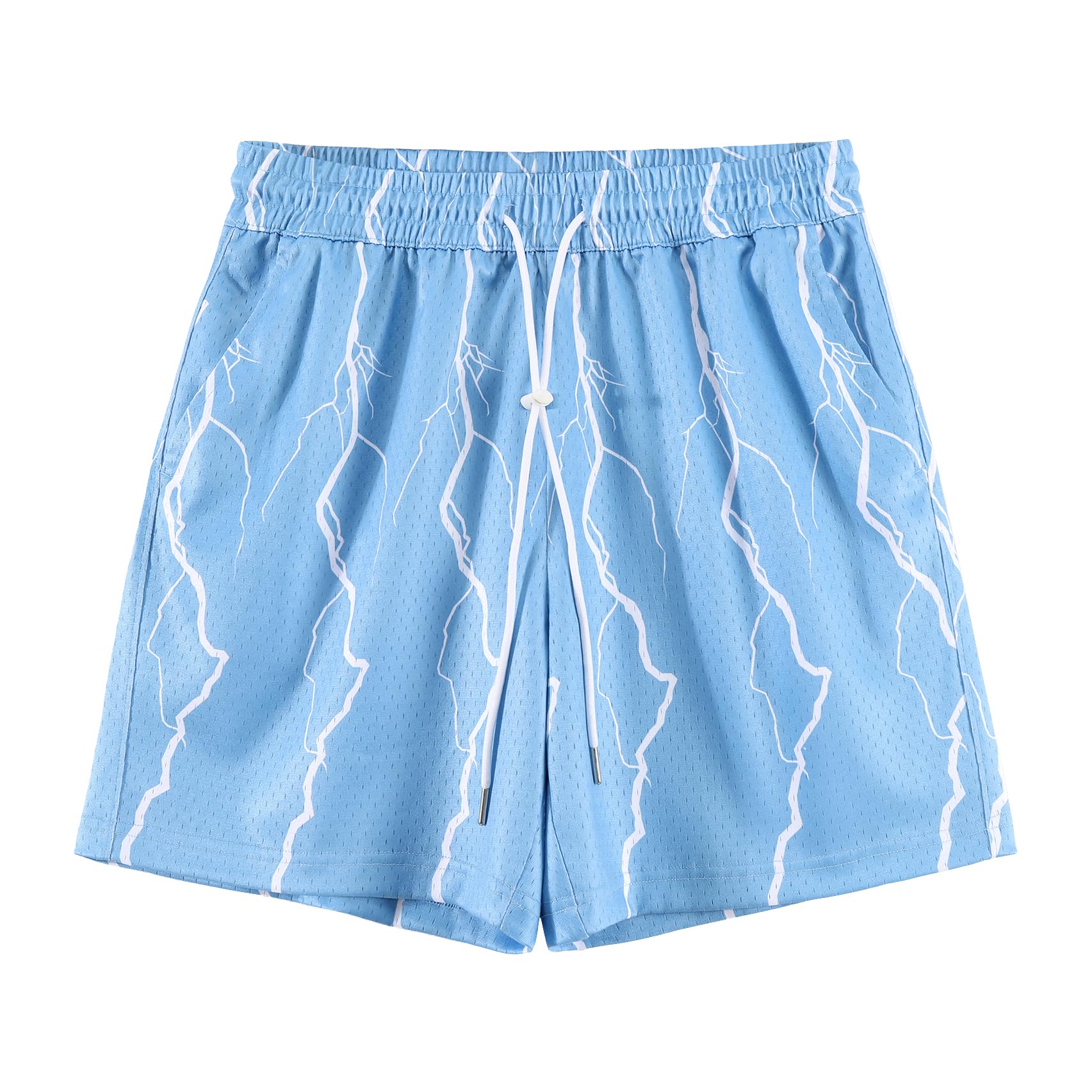 DIOTSR Mens Graphic Basketball Shorts Drawstring Running Workout Shorts Summer Cool Casual Shorts