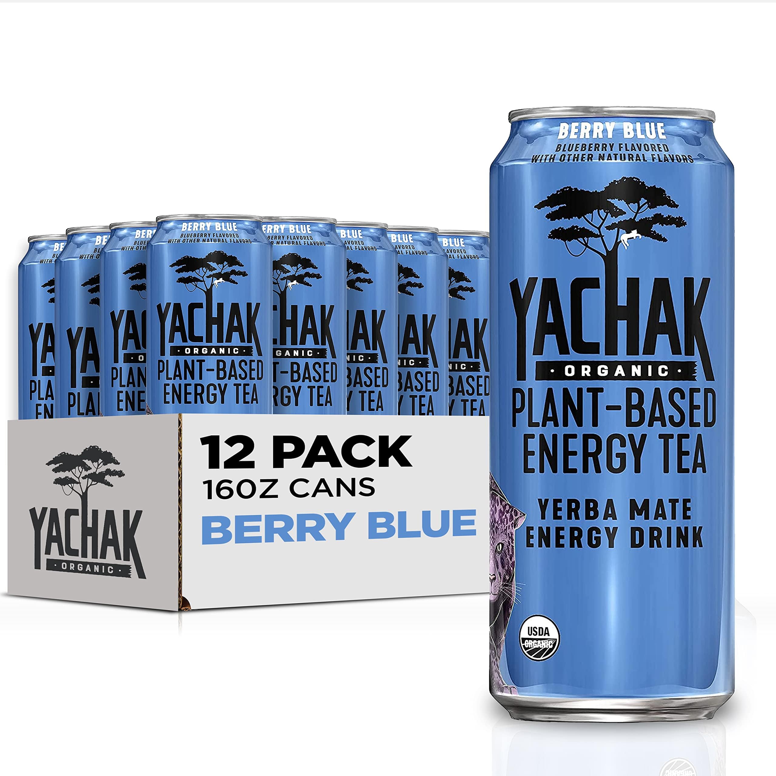 Yerba Mate, Berry Blue, 16 Oz, Pack of 12