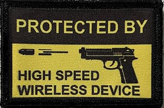 High Speed Wireless Device Morale Patch Tactical Military. 2x3