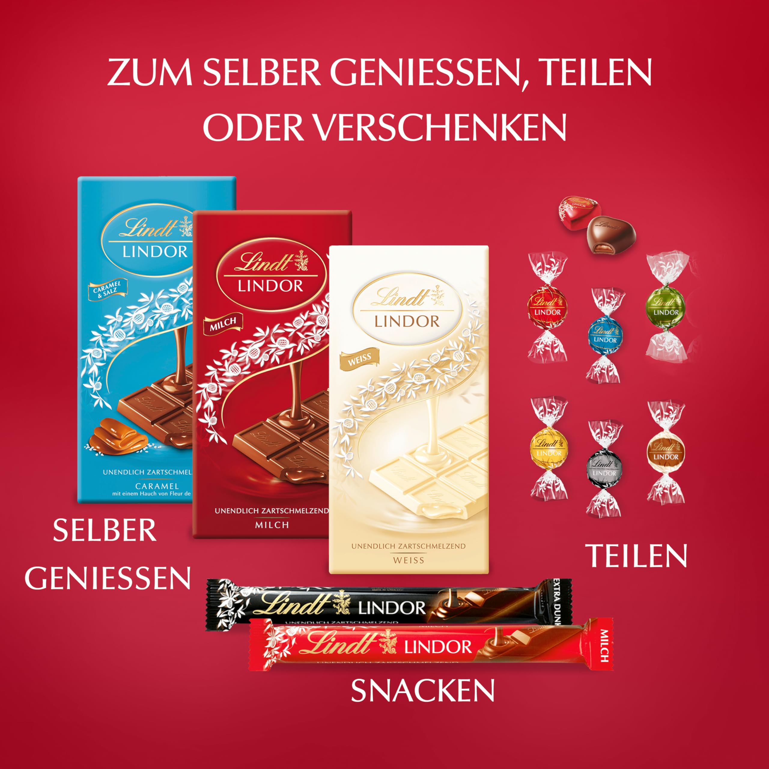 Lindt Schokolade LINDOR Mischung (Lindt Geschenkbox)