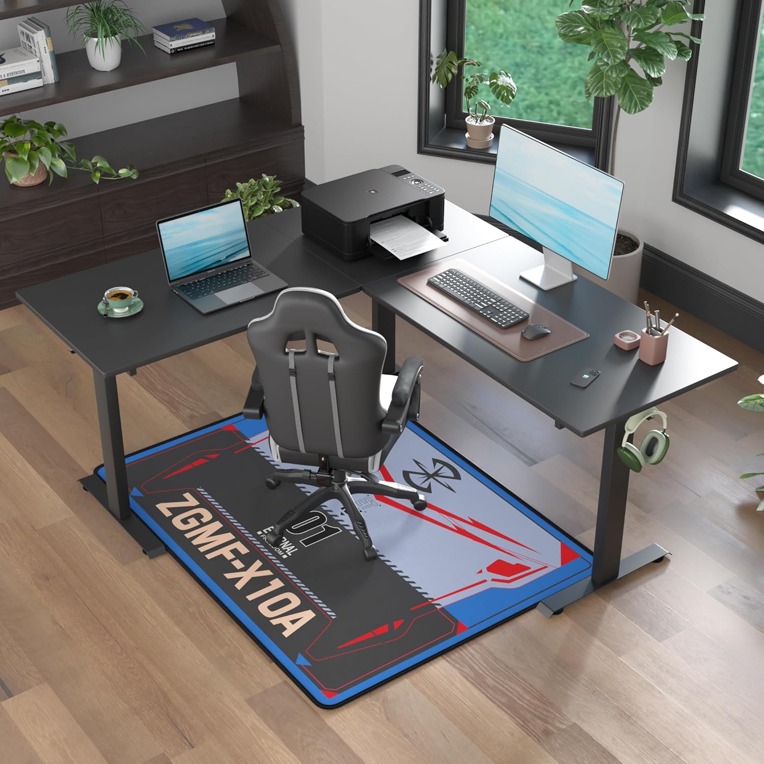 GundamSEED Non-Slip Floor Chair Mat 35"×47" for Gaming Chair Mat