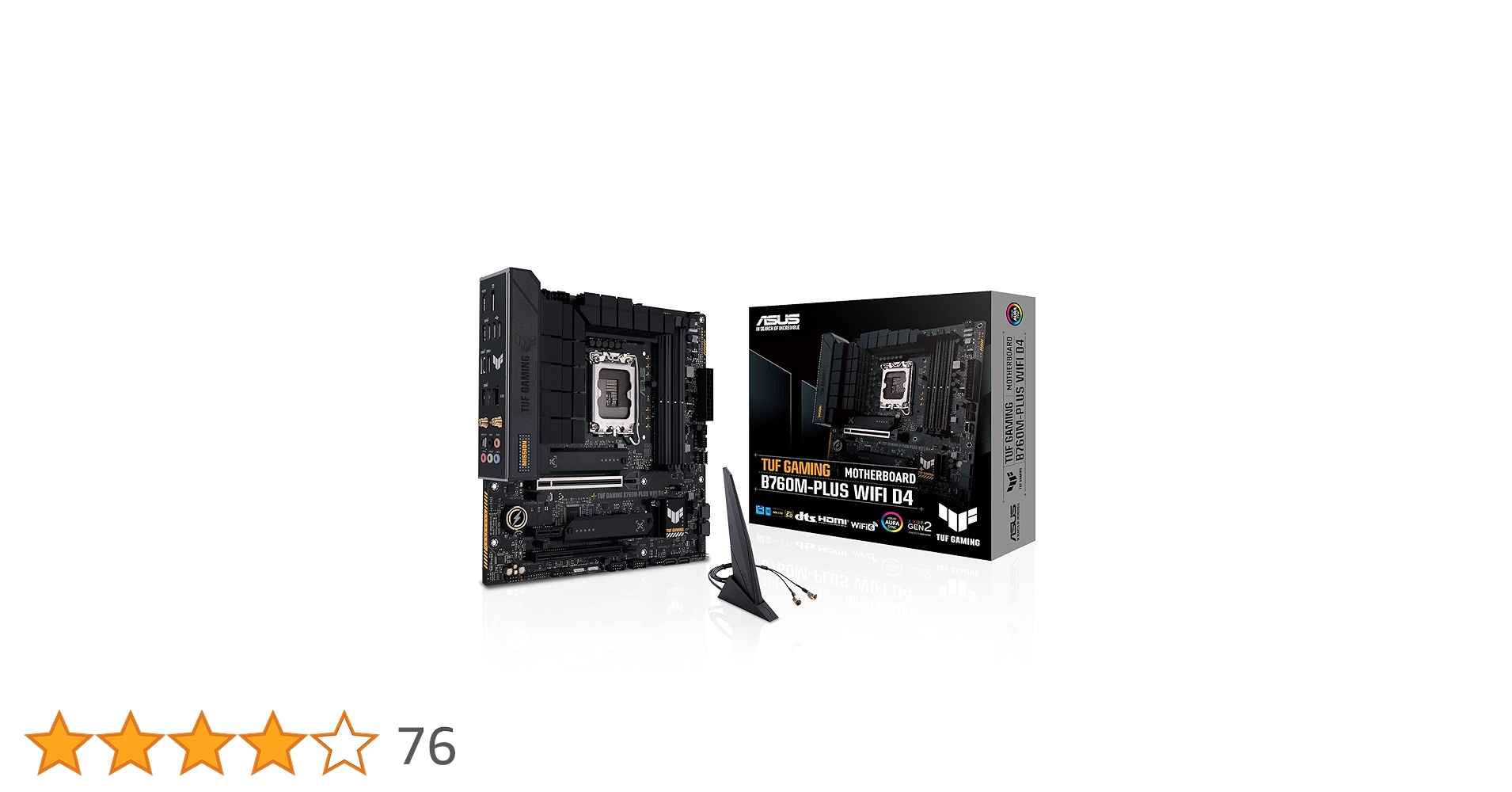 Amazon | ASUS TUF GAMING B760M-Plus、LGA 1700、MATX、D4