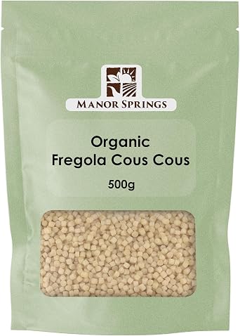 Organic Giant Cous Cous Fregola 500g by Manor Springs Organic