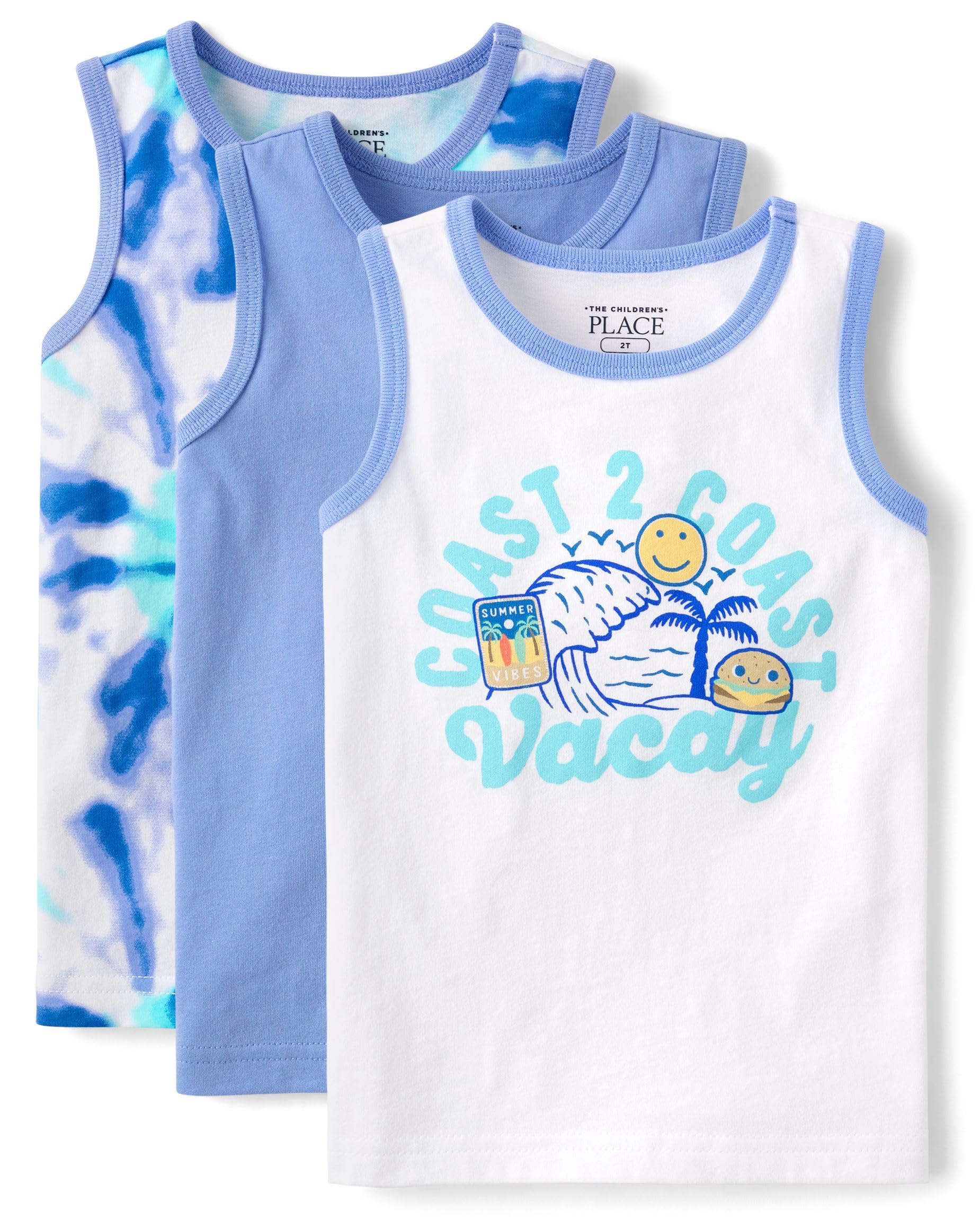 The Children's Place Boys and Toddler Assorted Sleeveless Tank Tops