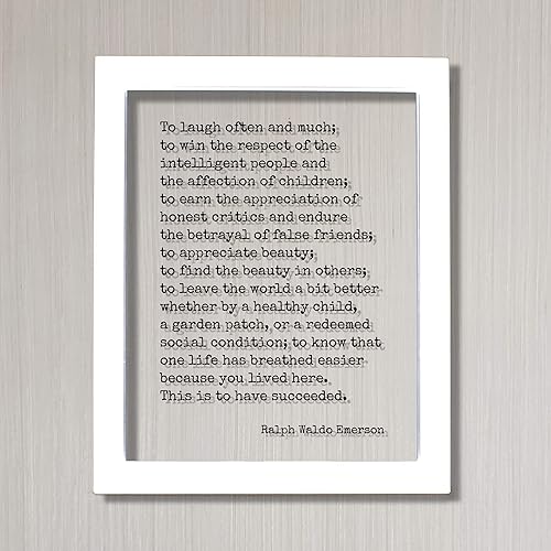 Miniatura 2 de Ralph Waldo Emerson - To laugh often and much to win respect to earn appreciation to find the beauty in others to leave the world better one life