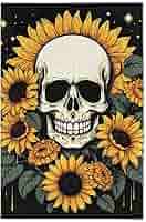 Amazon.com: Skull Flowers Jigsaw Puzzles 1000 Pieces Toy
