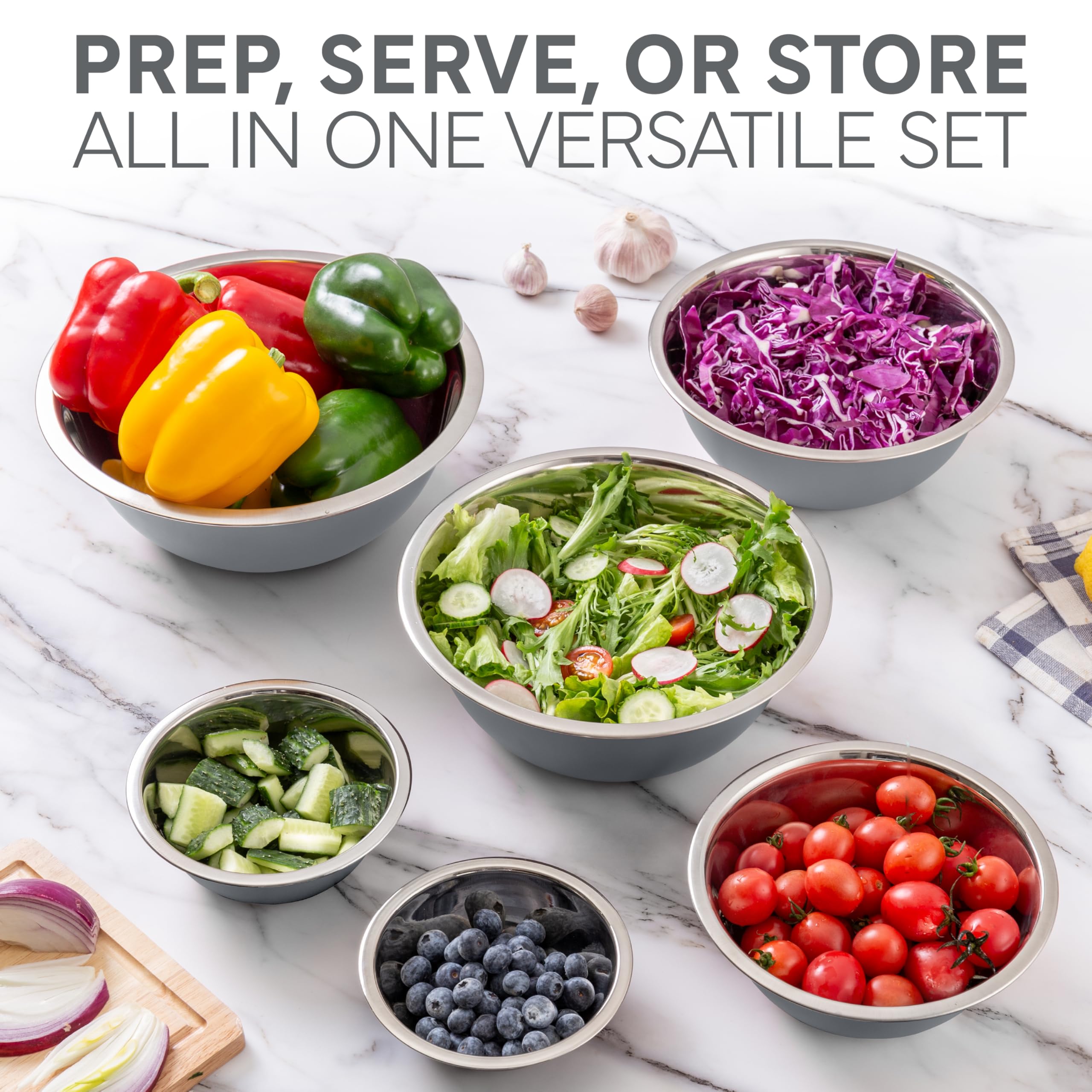 Umite Chef Mixing Bowls With Airtight Lids Set - 8PCS - Umite Chef | Kitchen Utensil Sets