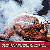 Vista 5 de Fire & Flavor Trozos de Madera de Cerezo para Ahumar y Asar a la Parrilla - Totalmente Naturales, de Larga Duración con un Sabor Ligeramente Dulce