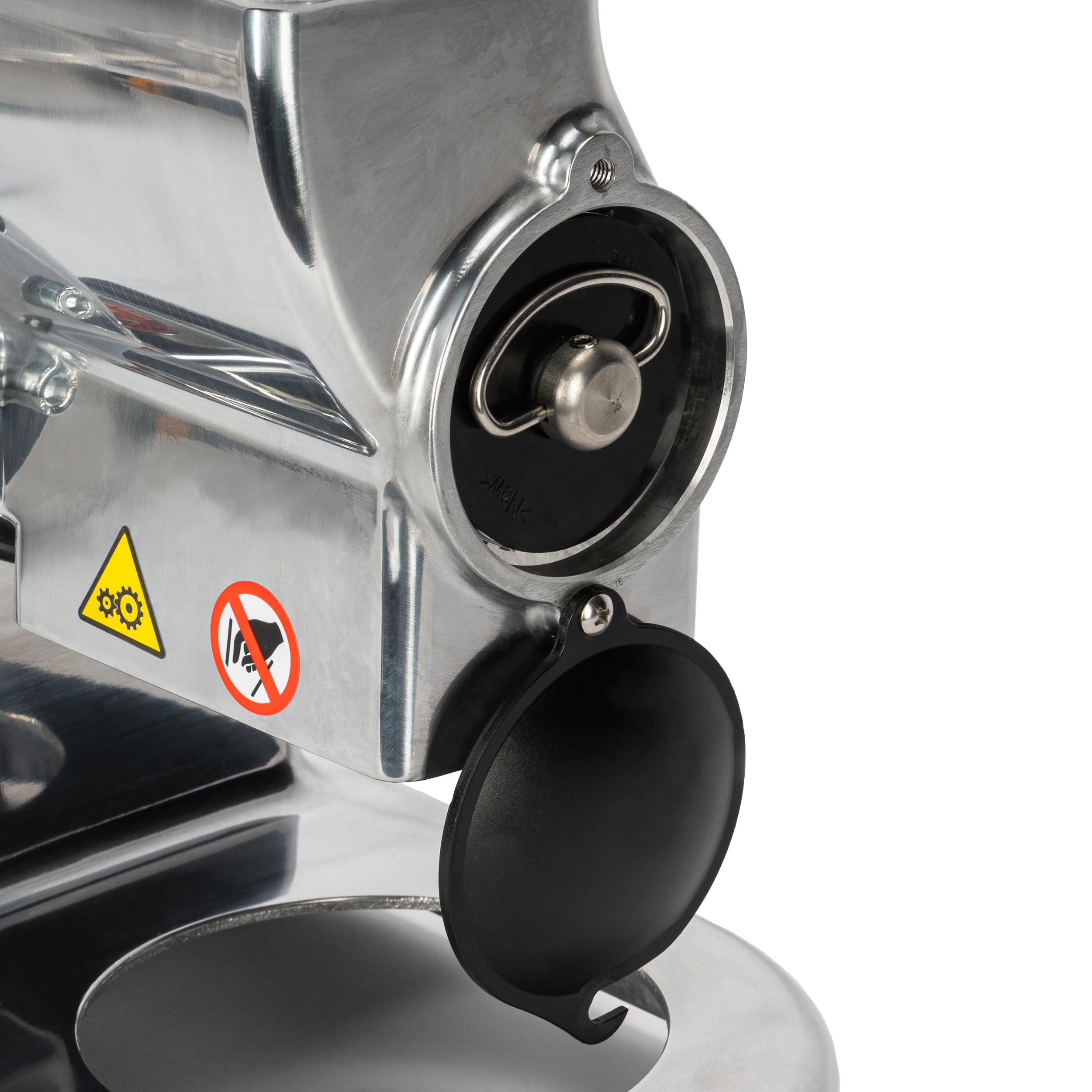 RGV Grattugia Maxi Essential - Grattugia Elettrica con Rullo in Acciaio Inox – Struttura in Alluminio, Bacinella in Acciaio, Rullo Estraibile Lavabile in Lavastoviglie