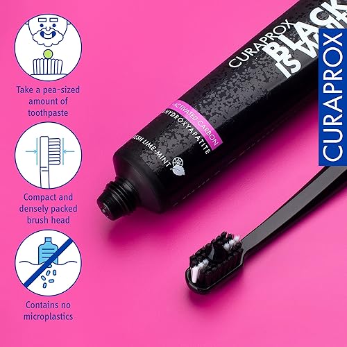 Miniatura 4 de Curaprox Black is White CS 5460 Kit de cepillo de dientes para el hogar