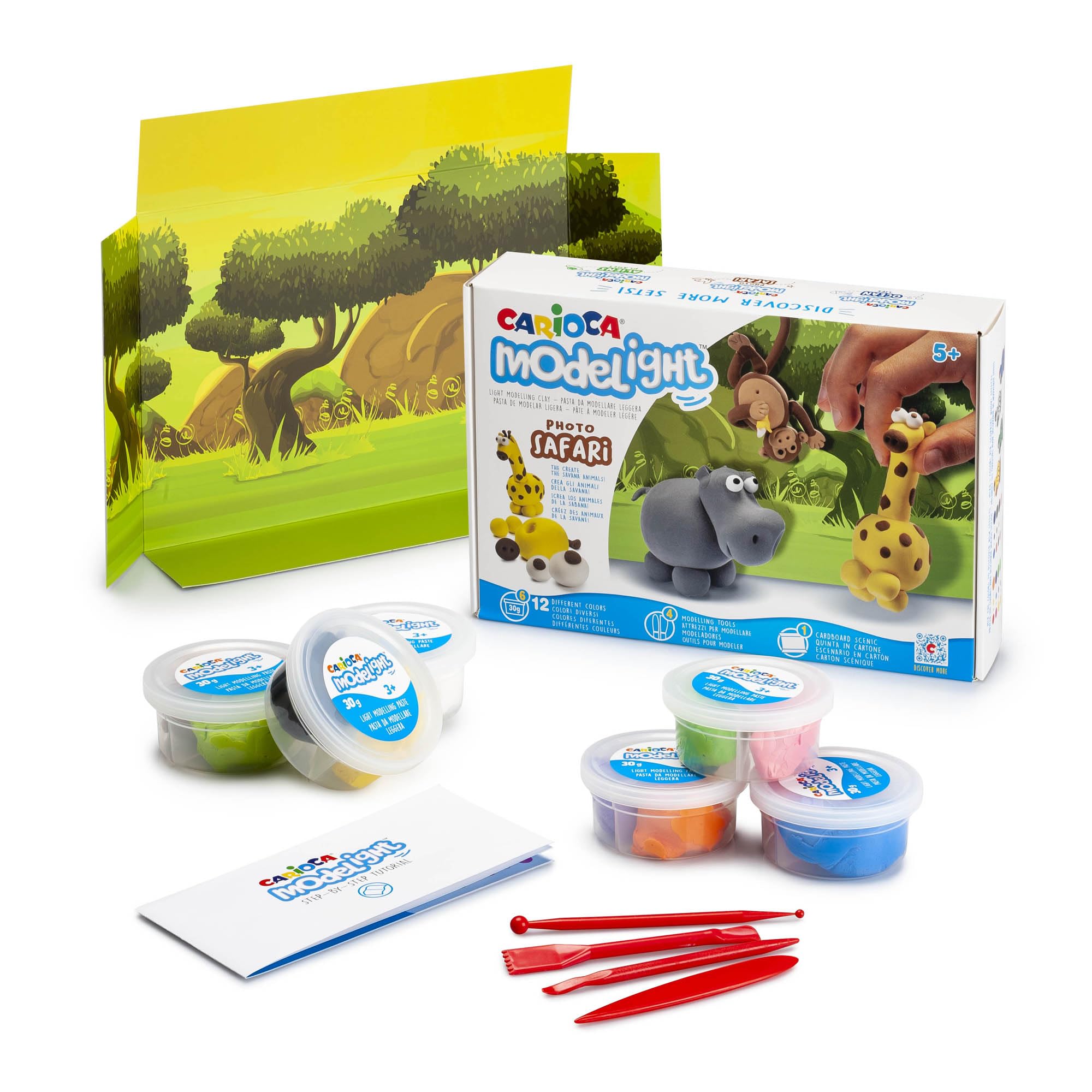 Image secondaire de Set de Pâte à Modeler Photo Safari avec Outils et Décor