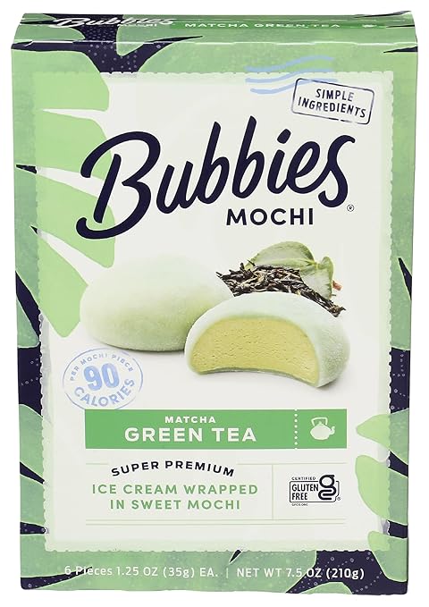 Bubbies Mochi Green Tea Mochi Ice Cream - 7.5 OZ