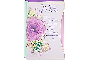 Hallmark Mother's Day Greeting Card: Purple Flower Tribute