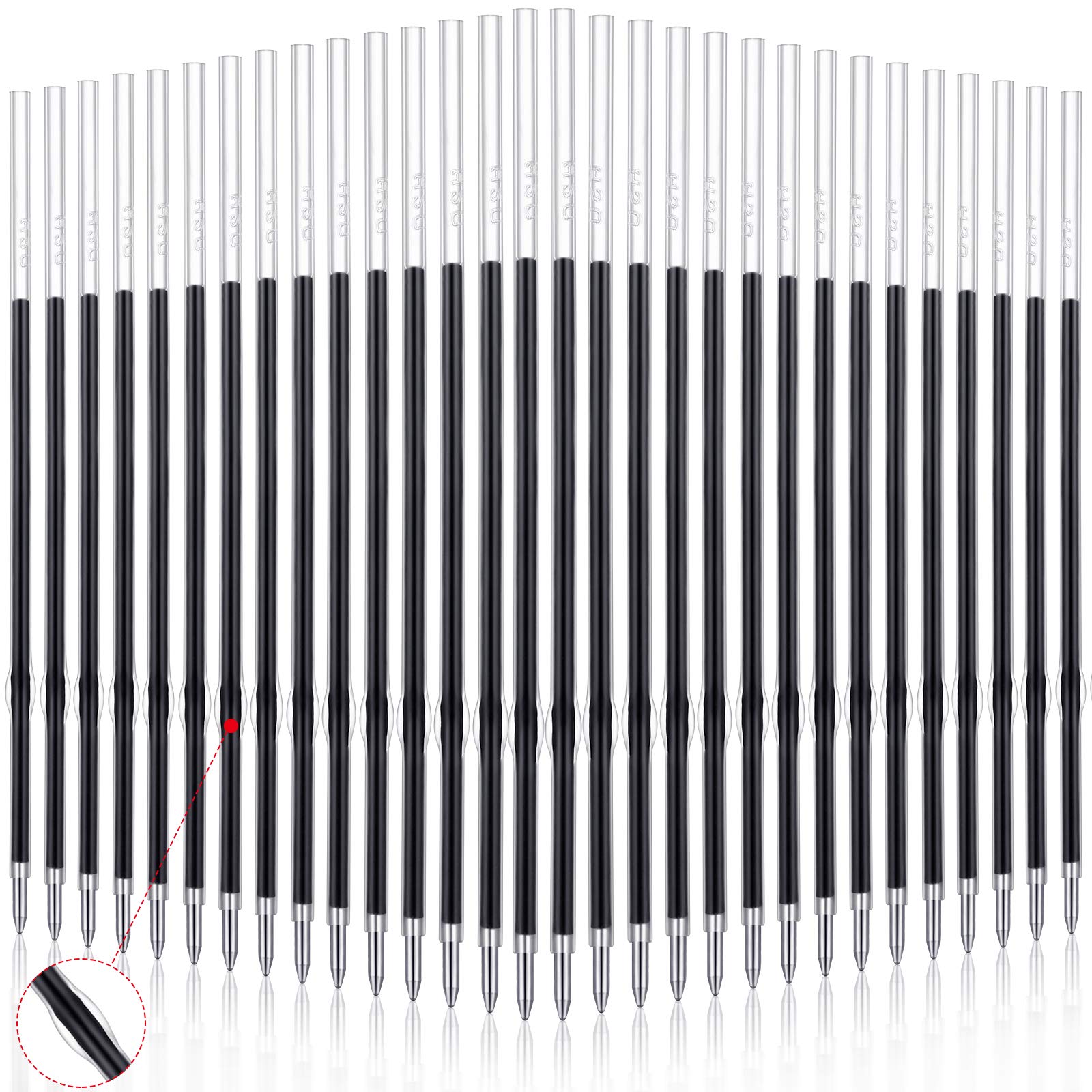 Sepamoon30 Ballpoint Pen Refills, Blue Ink, 0.7 mm