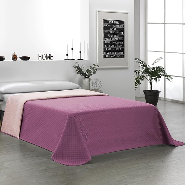 Martina Home Copriletto BOUTI Diamond 105 Salmone Melanzana