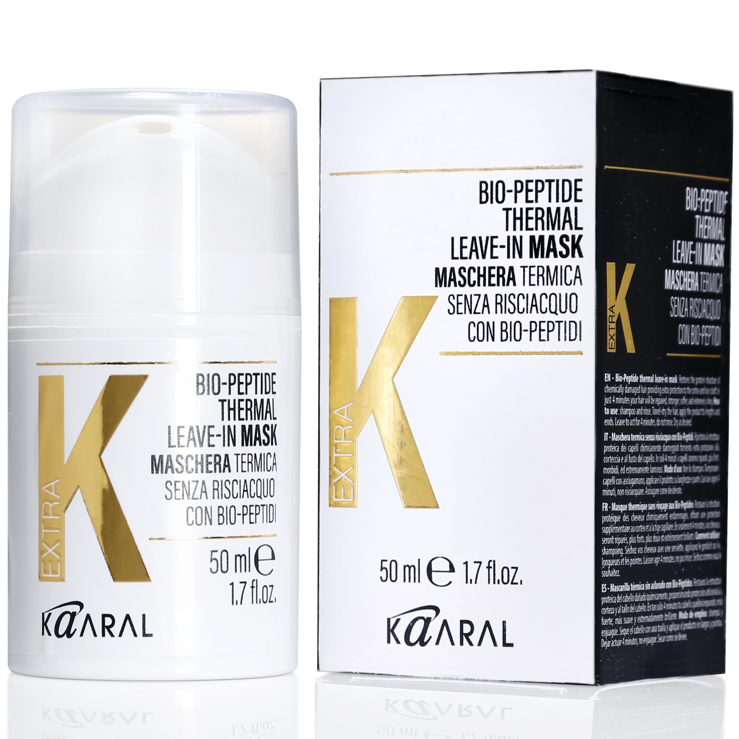 Kaaral Bio-Peptide Thermal Leave-In Hair Mask - Collagen Formula - 50ml