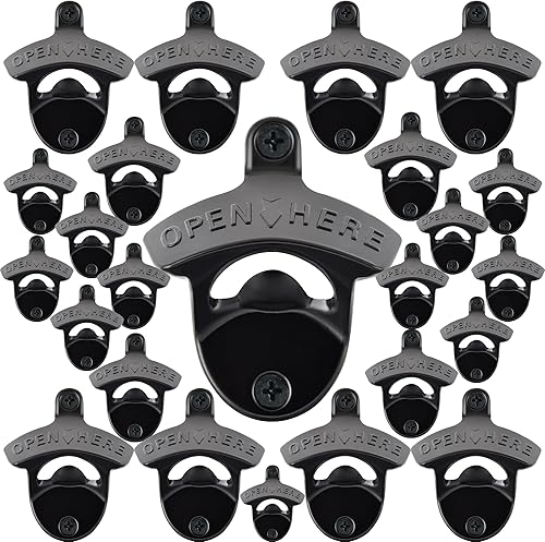 Miniatura 24 de Abrebotellas de bronce antiguo montado en la pared abrebotellas de cerveza montado en la parte superior para regalos Bronce antiguo,Plateado