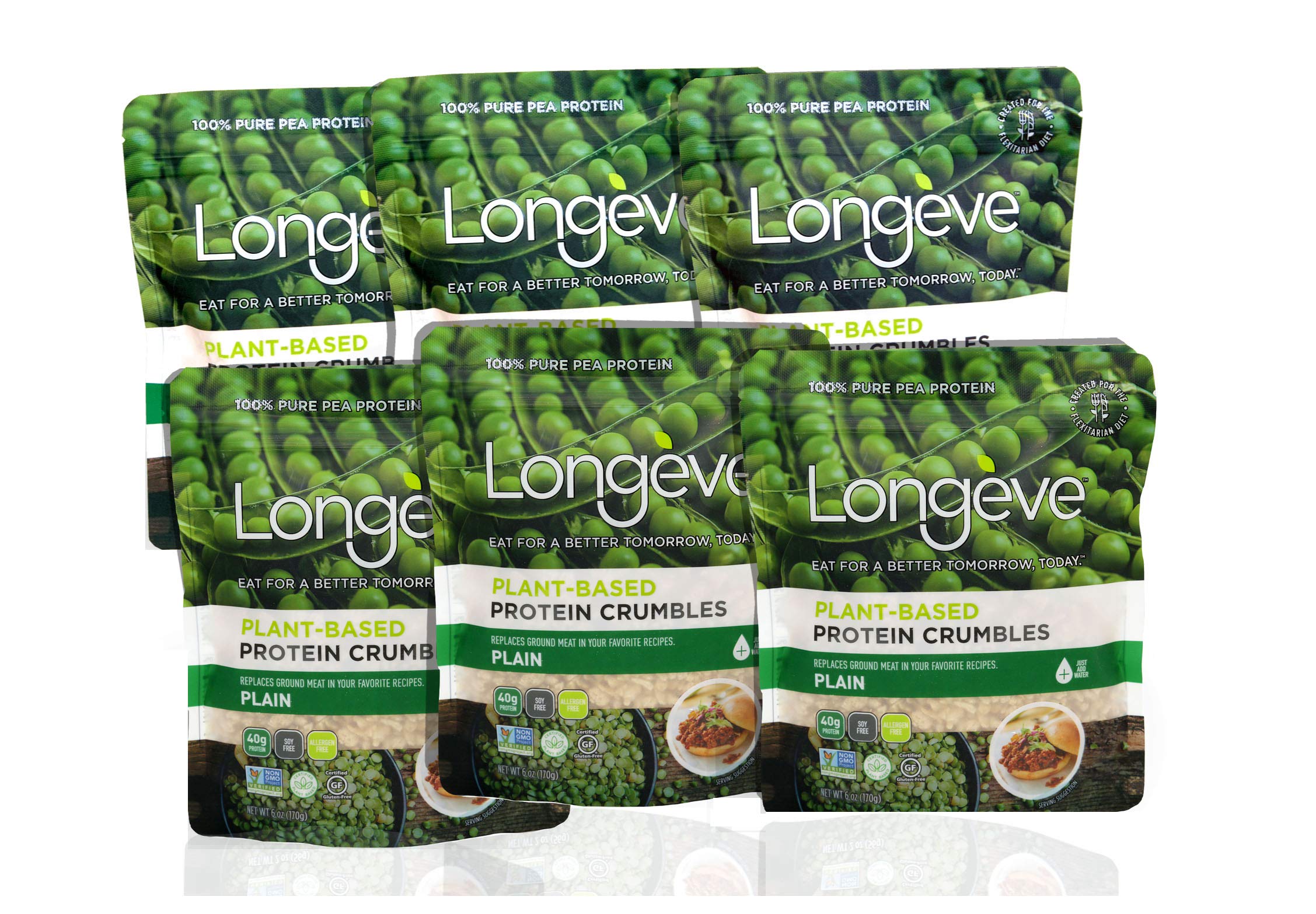 Buy Longève Meat Substitute Crumbles Soy Free, Gluten Free, NonGMO