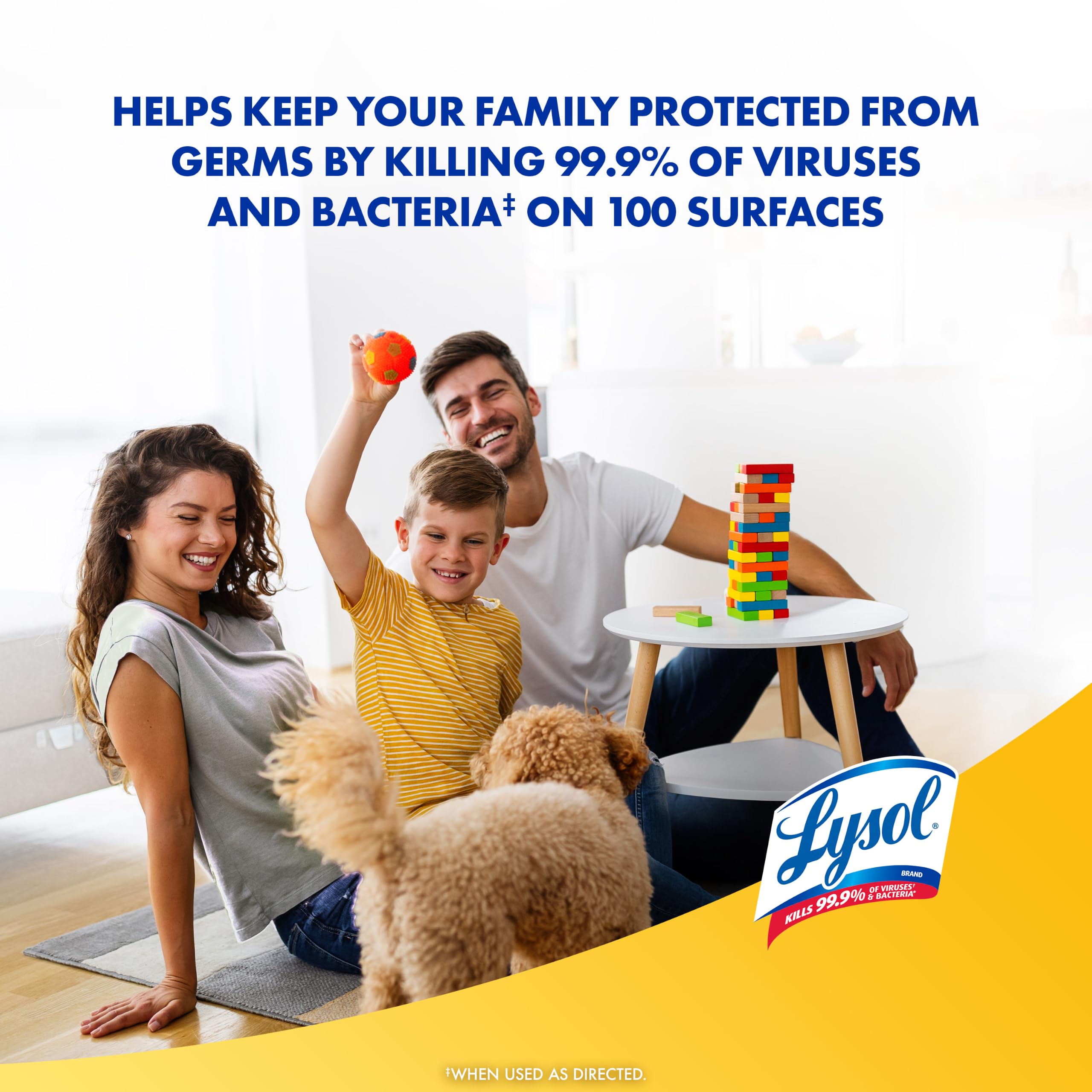 Lysol Disinfectant Spray Household Cleaning Supplies Disinfecting Multi-Purpose Room Spray Antibacterial Sanitizer Deodorizer Kills Hantavirus Lemon Breeze 12.5 Fl Oz product thumbnail 7