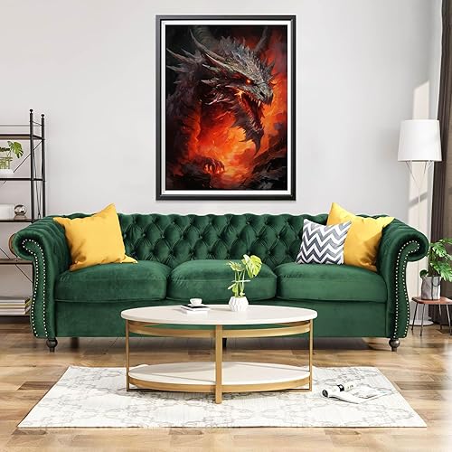 Miniatura 4 de CHOSIGHT - Kit de pintura de diamante 5D con diseño de dragón, pintura de bricolaje con mitos artísticos de diamantes, redondos, taladro completo,