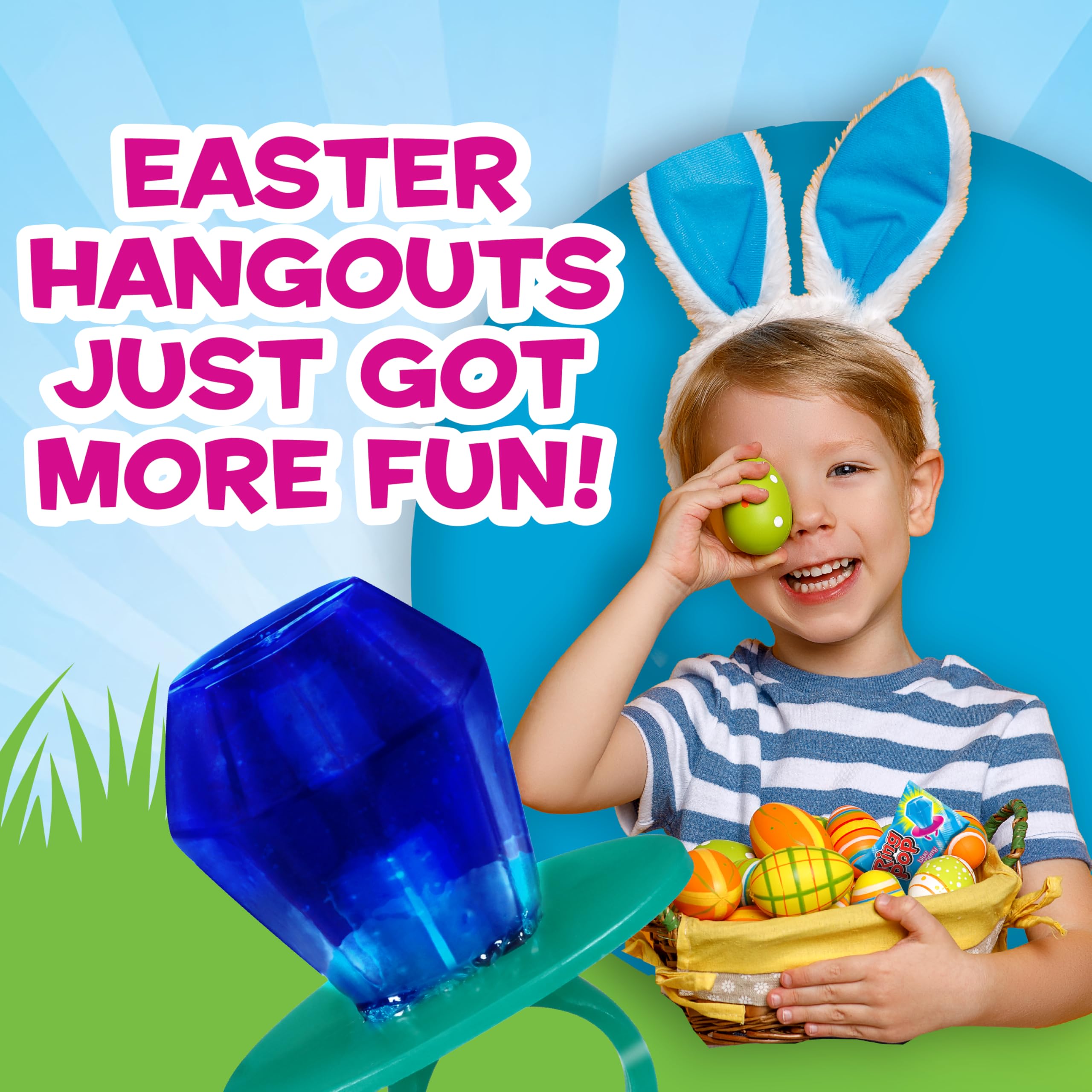 Ring Pop Halloween Candy Lollipops - 50 Ct Bulk Candy Variety Pack in Assorted Fruity Flavors - Full Size, Individually Wrapped Hard Candy For Trick or Treat, Halloween Bowls, Gifts, Party Favors