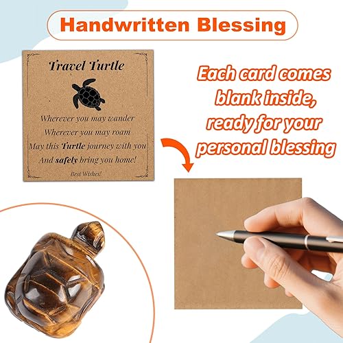 Miniatura 5 de Regalos para viajeros, regalos de viaje para mujeres, regalos de elefante blanco para mujeres, rellenos de calcetines de Navidad, figura de tortuga