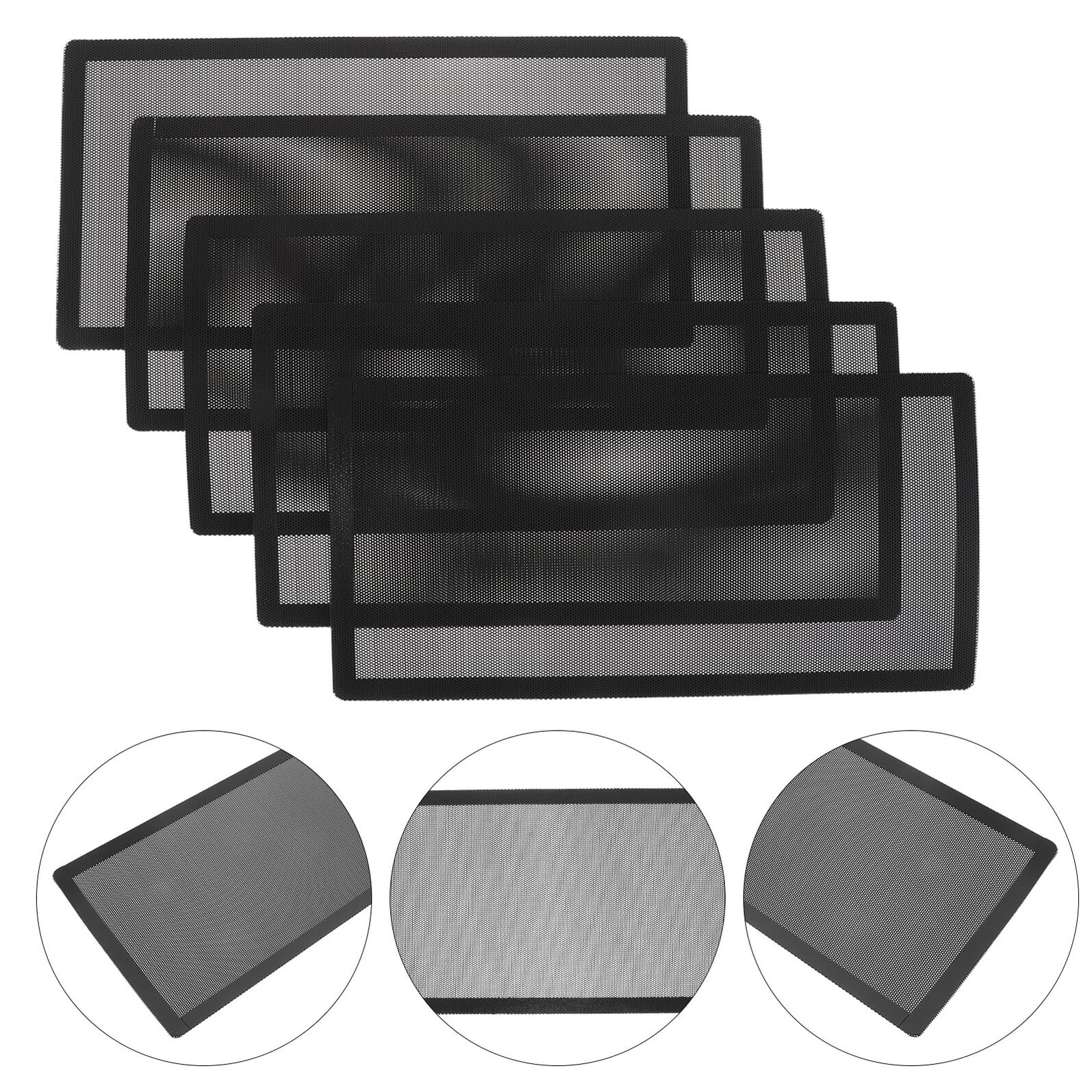 Coperture Magnetiche per Prese D'aria a Soffitto 14x28 Cm, Filtri Antipolvere in Rete Rinforzata, Set 8 Pezzi per Ventilazione Domestica, Facile Manutenzione e
