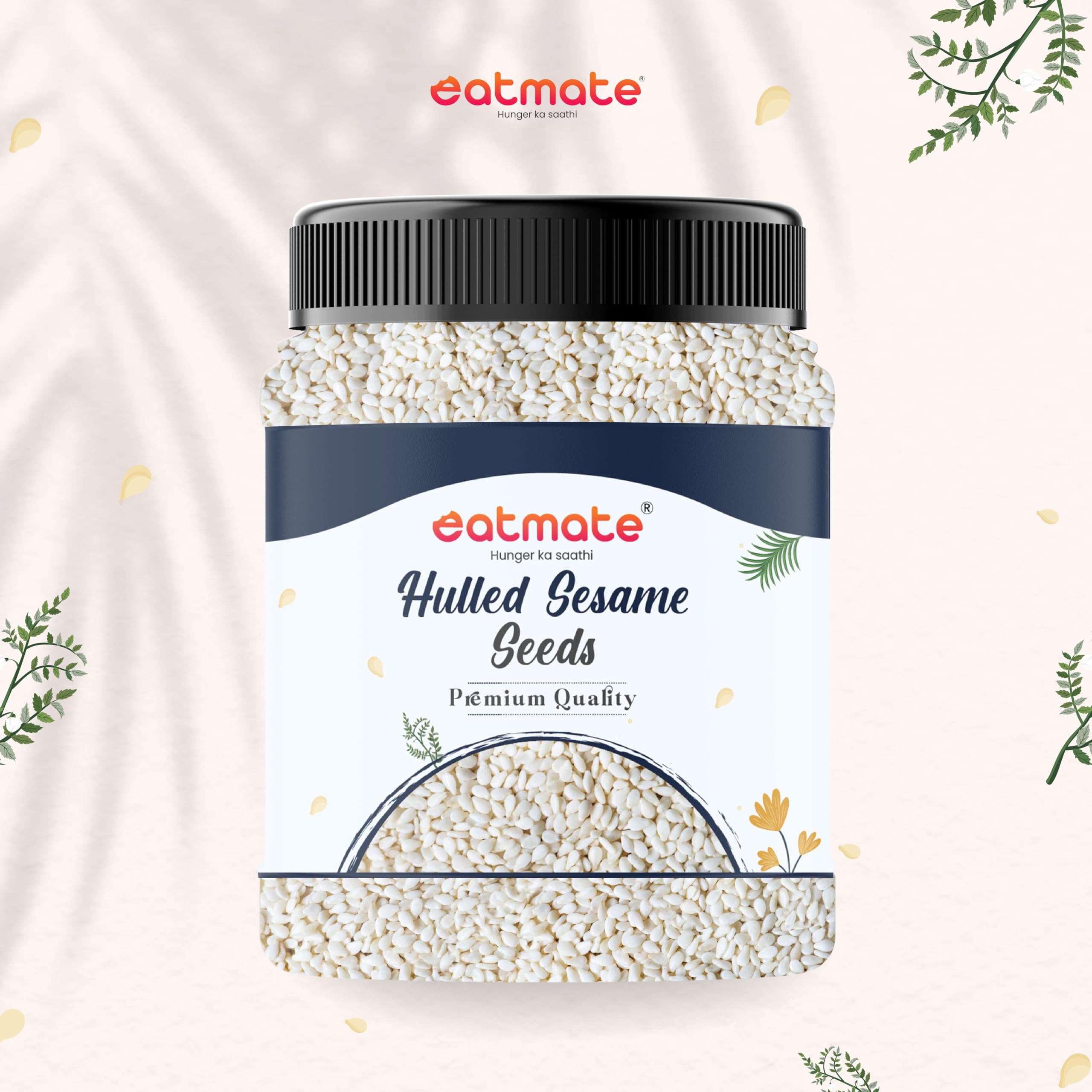 Eatmate Premium White Sesame Seeds 1 Kg| Natural White Til Seeds | Rich in Nutrients & Protein | Fresh Indian Till for Cooking, Baking, Roasting & Healthy Snacking 1