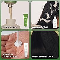 Vista 7 de Clairol Natural Instincts - Tinte semipermanente para el cabello, color castaño oscuro, paquete de 1 unidad