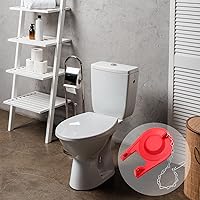 Vista 7 de Peryiter Juego de 6 piezas de repuesto de aleta de inodoro de 2 pulgadas, universal con cadena de acero inoxidable para válvulas de descarga