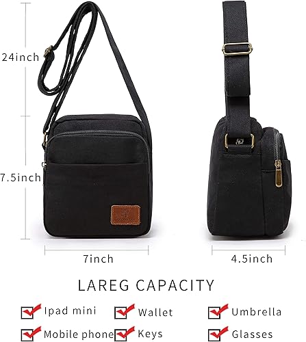 Vista 3 de Pequeño Mini Hippie Crossbody Bolso Top Zip Lona Sling Bag Jacquard Tela Hobo Bolsas hechas a mano