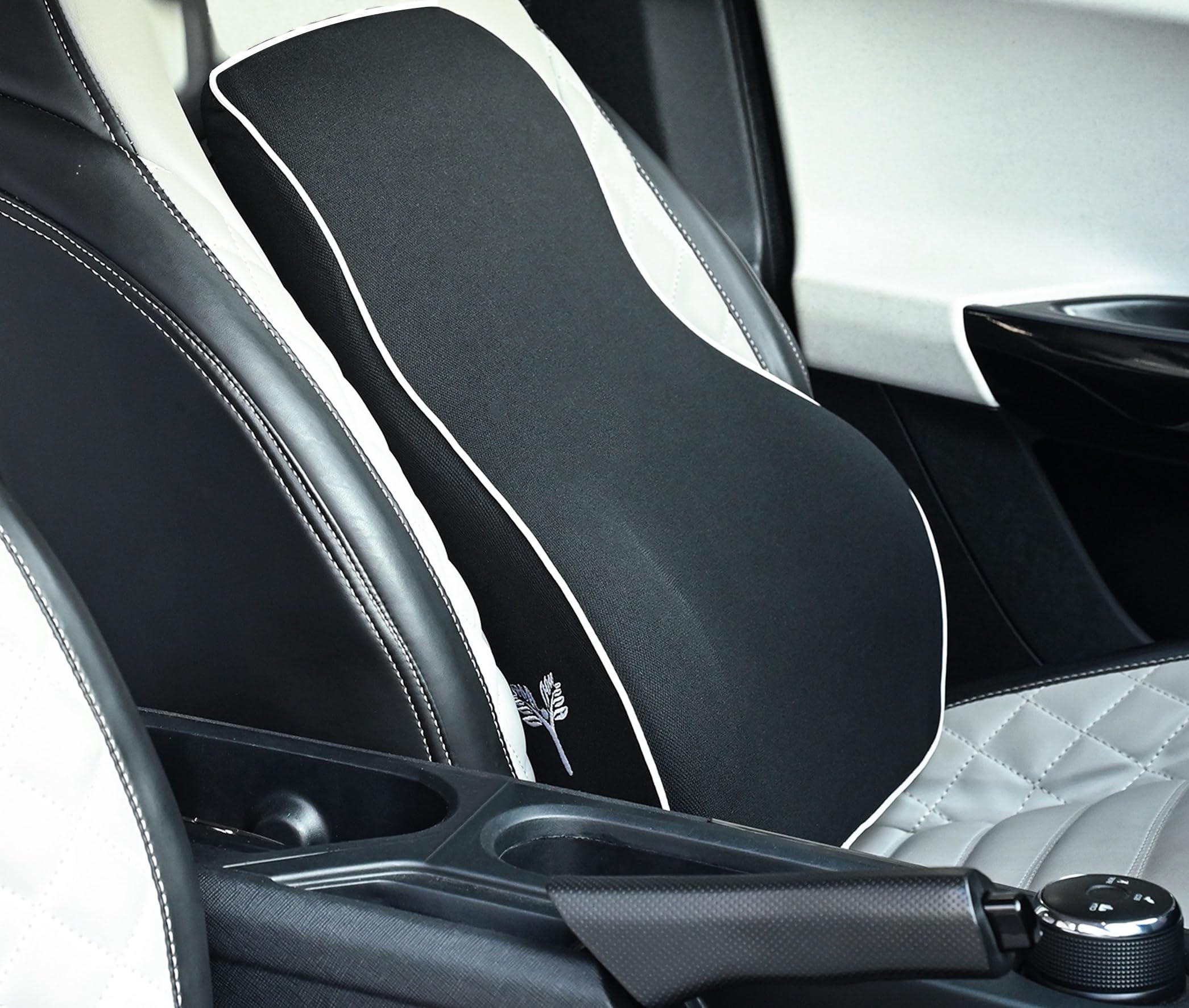 Grin Health SitRight Pro Car Backrest Memory Foam Full Lumbar Back Support, Car Seat Backrest Cushion for Office Chair