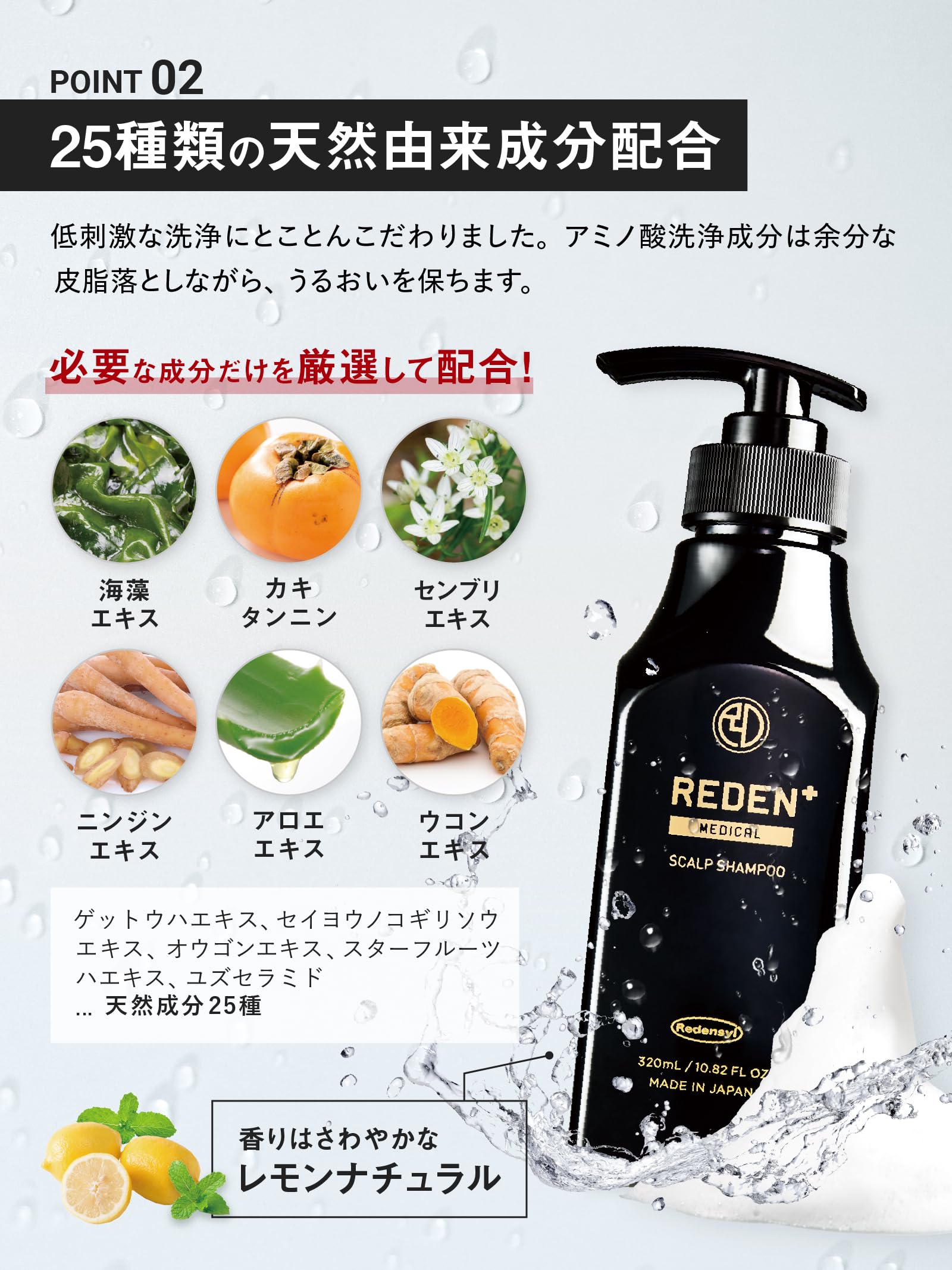 Amazon | REDEN リデン メディカルシャンプー 【毛髪診断士監修】頭皮