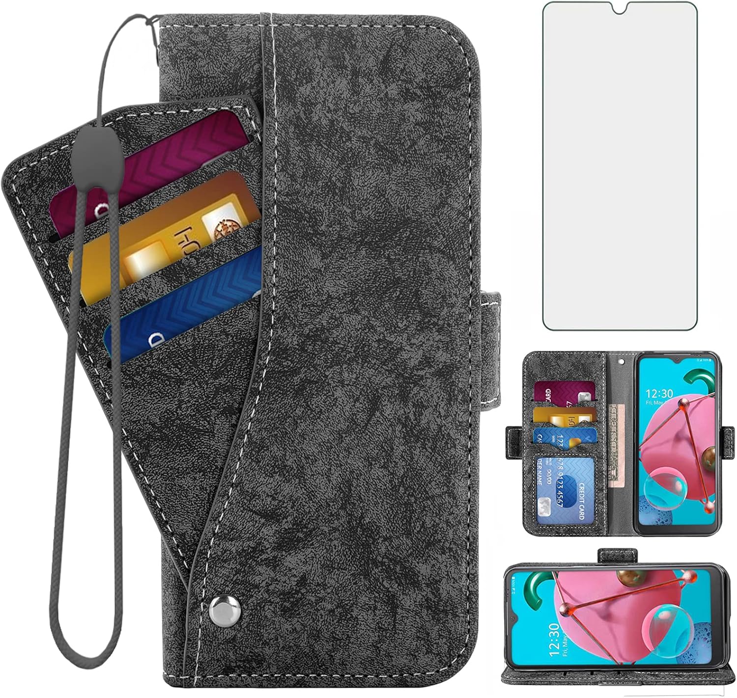 Asuwish Wallet Case with Tempered Glass for LG K51 Nigeria Ubuy