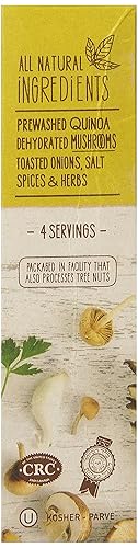 Miniatura 4 de Pereg Quinoa con champiñones y ajo, 6 onzas, alto en proteínas, hierro y fibras, grano de superalimento antiguo, sin OMG, vegano y vegetariano