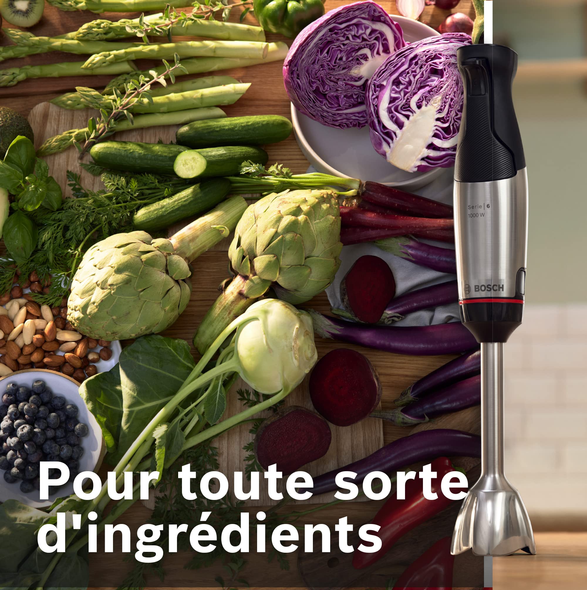 Bosch MSM6M810 ErgoMaster Série 6 - Mixeur plongeant, Bol mélangeur gradué