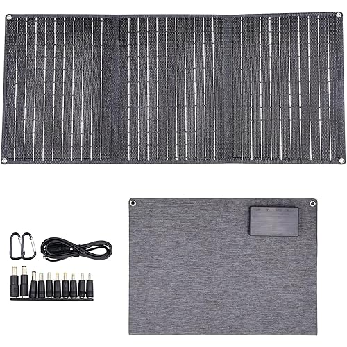 30W Portable Solar Panel for Camping, Foldable 23% High-Efficiency Charger with USB-C/USB-A/DC Outputs Waterproof Design for RV, Backpacking & Off-Gri